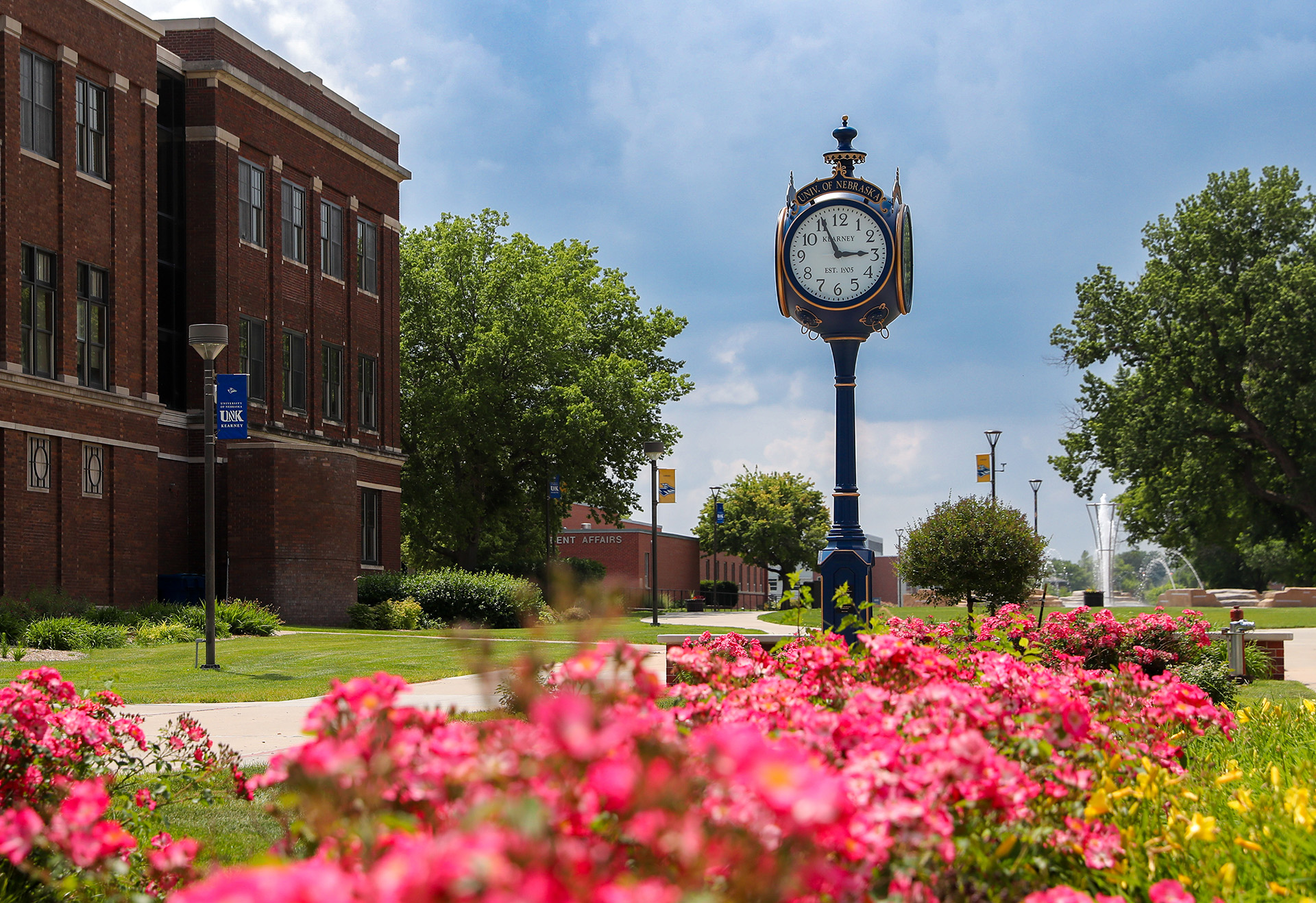 The UNK campus during summer