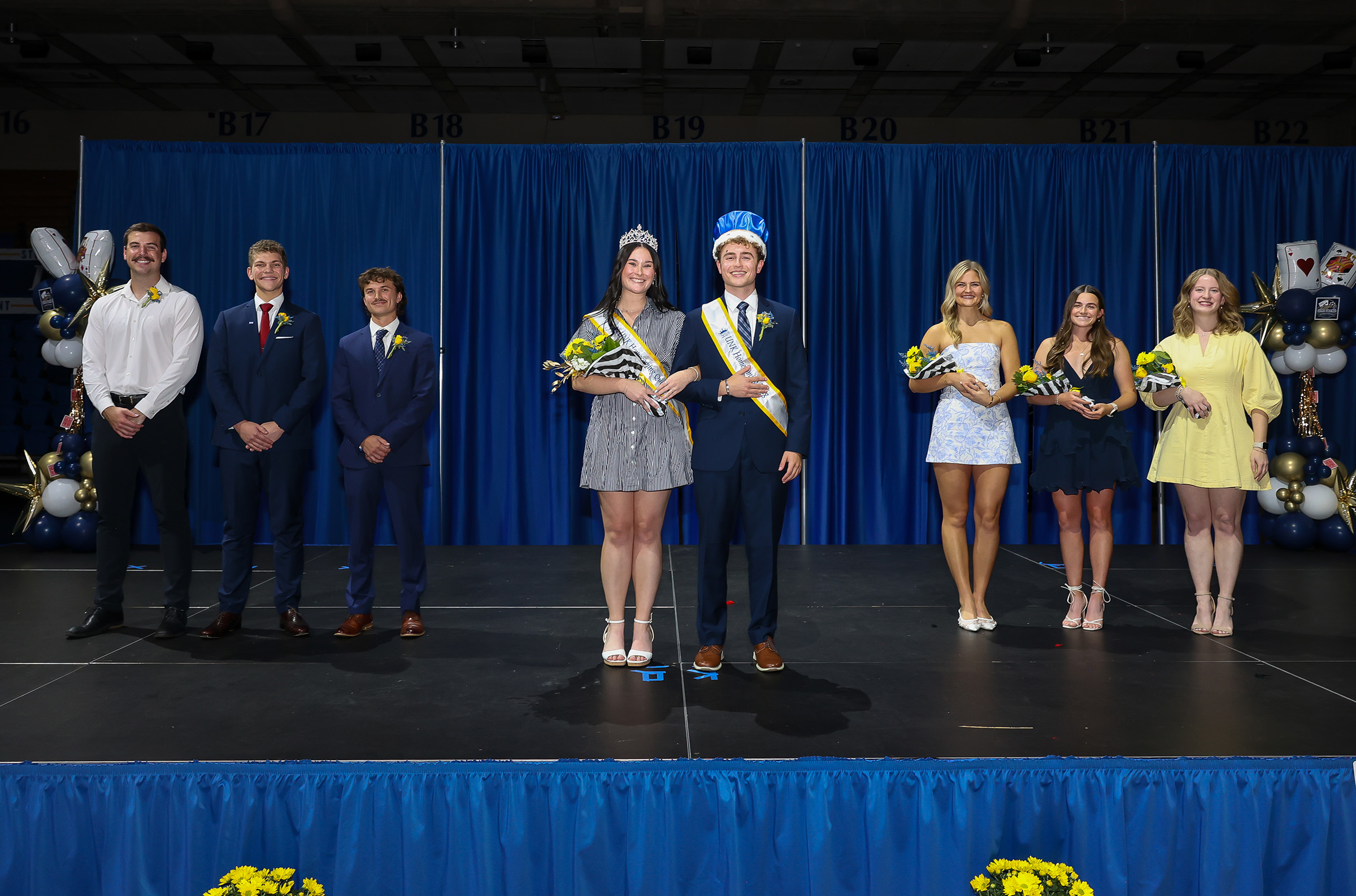 The UNK homecoming court.